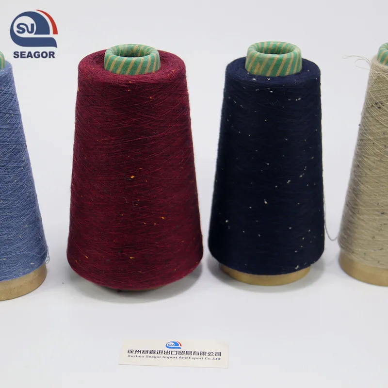 2019 fábrica rayon viscose poliéster algodão misturado fio