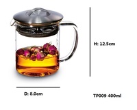Ensemble de bouilloire à thé en verre borosilicate de haute qualité de 500 ml, fabrication artisanale, infuseur à froid pour un chauffage rapide du café, livraison directe