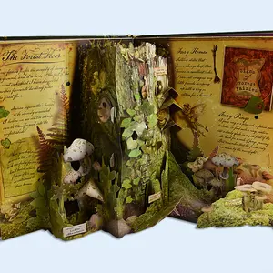 Custom Pop Up Fairy Tales 3D Full Color Flap Picture English Story Books for Kids Reading Activity