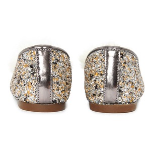 Choozii Dei Bambini All'ingrosso di Estate Scintillio Mary Jane Scarpe Per Bambini Scarpe Partito Morbido Suola Delle Ragazze di Fantasia Squeaker Scarpe con Pompon Bianco - Product Image 4