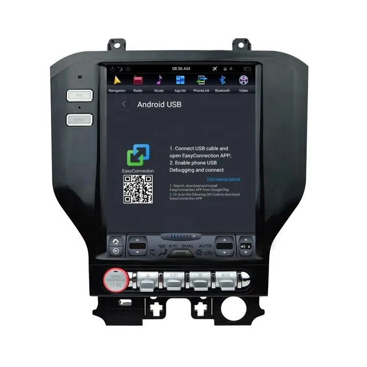 Boxstar kit multimídia automotivo, android, com rádio, som estéreo, para 13-18, ford mustang, 2g + 32g