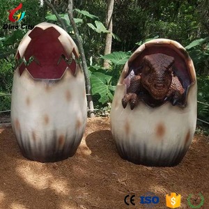 Modello sveglio dell'uovo del dinosauro della vetroresina della decorazione all'aperto - Product Image 5