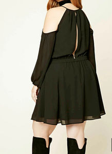 2017 neue ankunft plus size prom kleid offene schulter langen ärmeln sommer kleider - Product Image 2