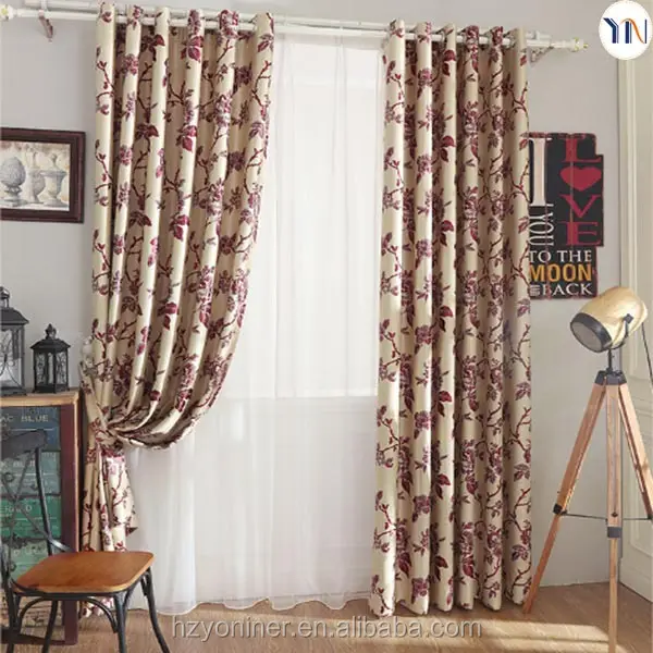 Exquisite jacquard fabric for curtain for upholstery decoration luxury blackout curtains flame retardant