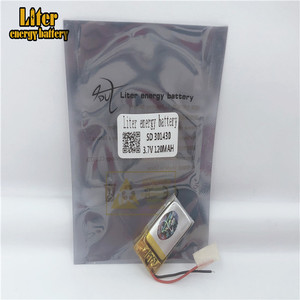 3,7 v lipo battery 301430 120 mAh small size rechargeable lithium polymer battery - Product Image 2