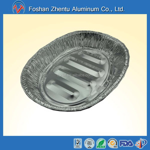 225 oz <strong>Disposable</strong> Aluminum Foil Oven Tray Oval Shape <strong>Turkey</strong> <strong>Roasting</strong> <strong>Pan</strong> with Lid Pulp Material for Food BBQ Takeaway Packaging - Product Image 3