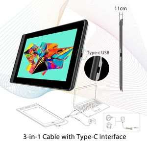 Tableta Gráfica de Dibujo <span class=keywords><strong>Huion</strong></span> <span class=keywords><strong>Kamvas</strong></span> Pro 13 con 8192 Niveles de Presión, Monitor con Pantalla y Lápiz - Product Image 5