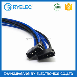 8pin Molex männlichen pins zu 2 * 4pin PCI express weiblichen stiften stecker netzteil kabel - Product Image 3