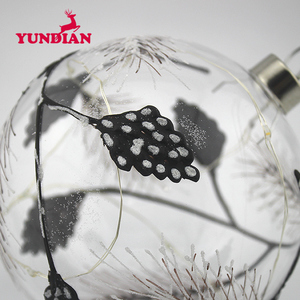 12Cm 15Cm 18Cm Lớn Giáng Sinh Ánh Sáng Lên Vòng Glass <span class=keywords><strong>Ball</strong></span> Treo Sáng Trang Trí Với <span class=keywords><strong>Led</strong></span> <span class=keywords><strong>String</strong></span> Ánh Sáng Cho Xmas Cây Trang Trí - Product Image 5