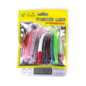 Leurre de pêche artificiel souple en caoutchouc de silicone, appât artificiel idéal pour la pêche à la mouche de 52g, lot de 10 pièces - Product Image 6