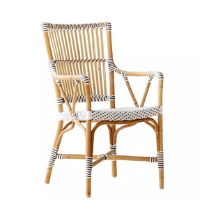 Silla de Mimbre de Ratán Tejida para Restaurante, en Oferta - Product Image 1