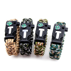 Supuer 5 in 1 Metal <strong>Charms</strong> 550 <strong>Paracord</strong> Bracelet - Product Image 5