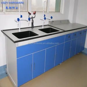 Banco de laboratorio de China, mesa de laboratorio de física, precio con arandela para ojos