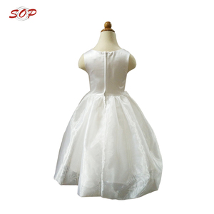 Vestido de Fiesta para Niñas, Tela de Satén Blanco, Vestidos de Fiesta para Niñas de <span class=keywords><strong>10</strong></span> a 15 Años - Product Image 2
