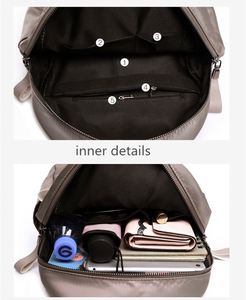Mochila de nailon a la moda para mujer, mochilas escolares para chicas, Mochila pequeña para mujer