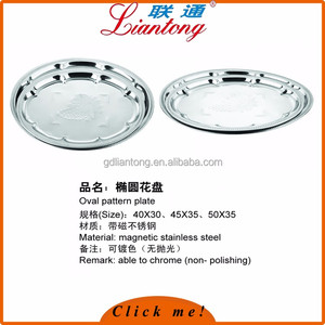 Libre de <span class=keywords><strong>la</strong></span> muestra de color plata precio barato de acero inoxidable bandeja de comida - Product Image 1