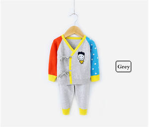 Diseño de moda de otoño de punto niños niños de la rebeca azul recién nacido ropa conjuntos - Product Image 6