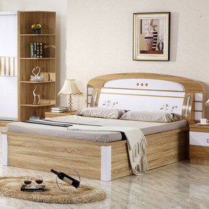 Juego de Muebles de Dormitorio de 1.5 Metros de Foshan Home Furniture, Juego de Dormitorio Moderno Tamaño Queen con Almacenamiento, Cabecera con Iluminación - Product Image 2