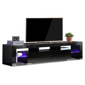 Nouveau <span class=keywords><strong>design</strong></span> moderne simple UV haute brillance meuble <span class=keywords><strong>TV</strong></span> lumière <span class=keywords><strong>LED</strong></span> <span class=keywords><strong>TV</strong></span> armoires murales unités conçoit meuble <span class=keywords><strong>TV</strong></span> en bois - Product Image 2