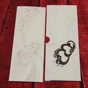 Hồi Giáo Sang Trọng Tình Yêu Hình Trái Tim Lãng Mạn Thiết Kế Cho Lời Mời Đám Cưới Thiệp Chúc Mừng - Product Image 4