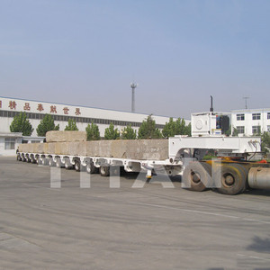 <span class=keywords><strong>200</strong></span> Ton Balok Jembatan Tempat Tidur Rendah, <span class=keywords><strong>Trailer</strong></span> Modular Dapat Diperpanjang Goldhofer