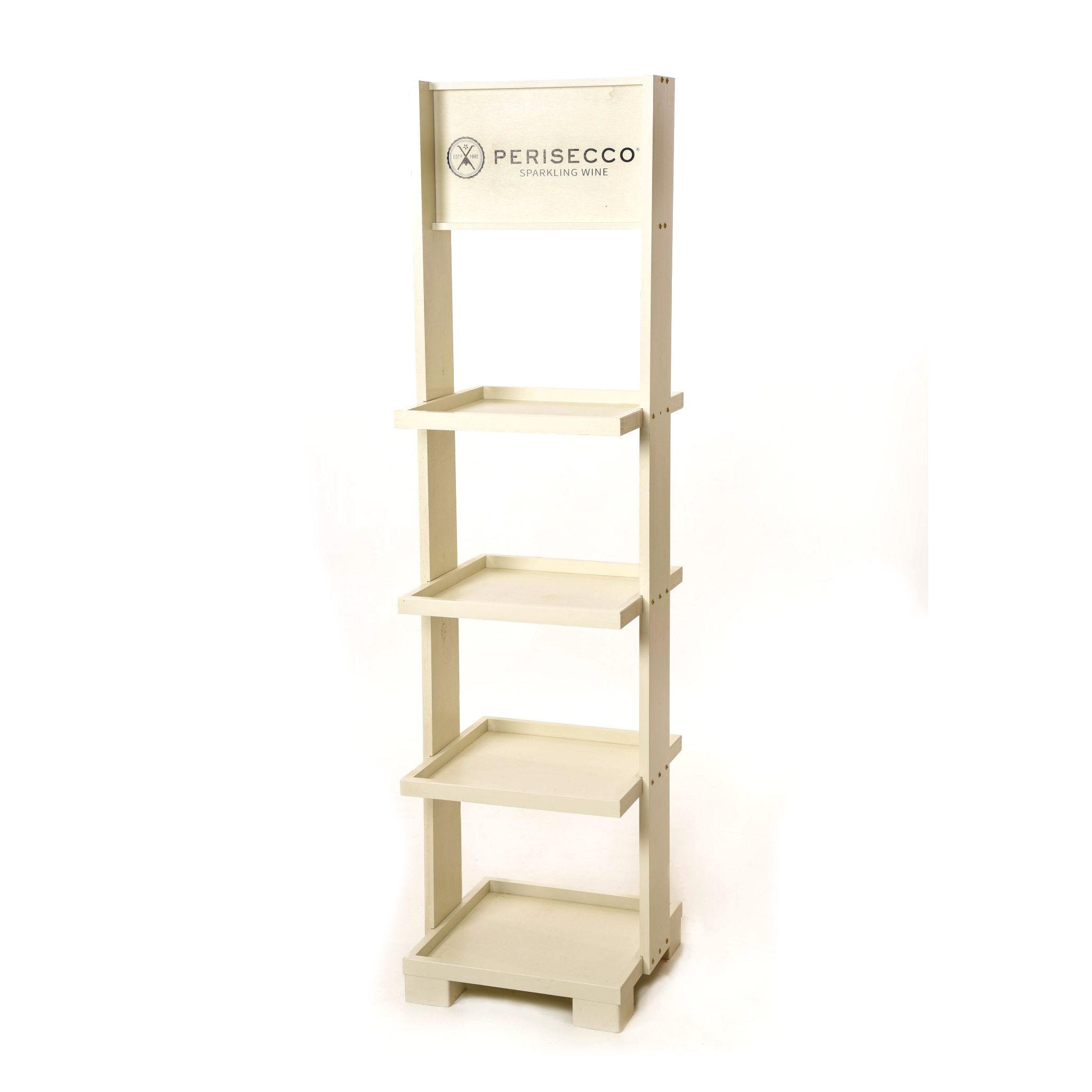 Customized 4-layer Good Quality Pinewood Display Stand Display Shelving for Retail Stores Floor Standing Display Stands