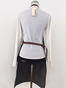 Delantal de <span class=keywords><strong>barbero</strong></span> de mezclilla personalizado con bolsillo de cuero - Product Image 3