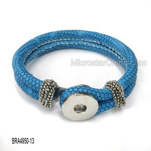 Gros hot date Interconvertible Pu en cuir Snap Bracelet - Product Image 5