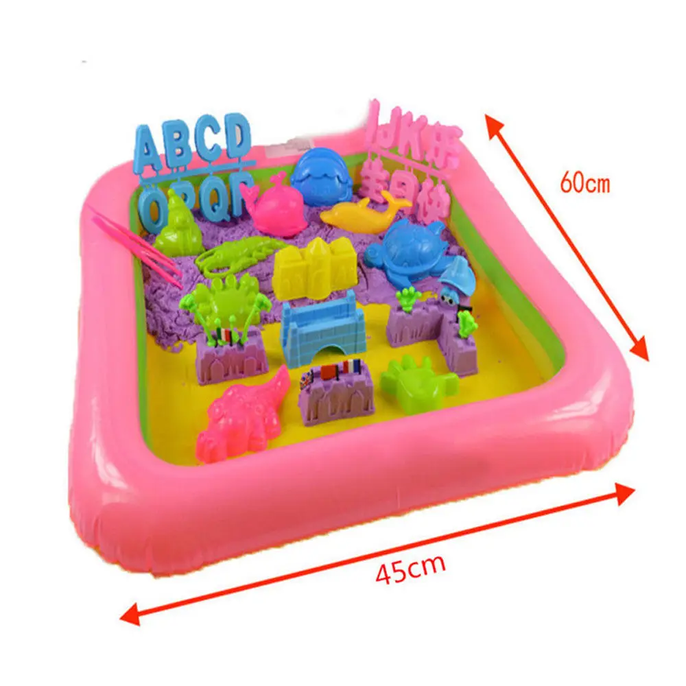 Hot selling PVC multi-functional inflatable sand mold for children's clay toys