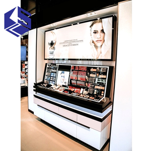 เคาน์เตอร์เครื่องสำอางขัดเงาสำหรับบูธแสดงเครื่องสำอางดีไซน์ทันสมัย - Product Image 3