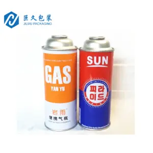 Diam 65*158 straight wall empty spray can for butane for 250gm