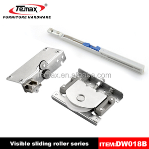 Temax DW018A rol Wardrbe geser, peredam pintu kabinet tutup lunak perangkat keras rol Wardrbe geser baru