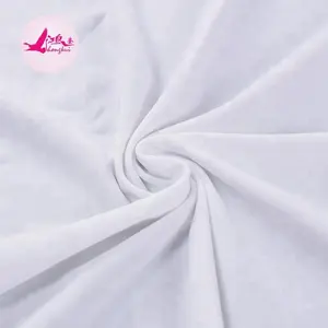 Nhà cung cấp vải đồng bằng màu trắng nylon sapndex vải/toàn ngu si đần độn nylon vải quần áo bơi