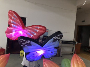 Costume da farfalla gonfiabile piccolo con ali luminose per decorazioni di feste e palcoscenici - Product Image 6