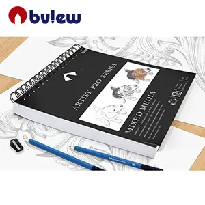 Bview Art 100sheets 98lb Spinal Bound Smooth Texture Sketching Coloring Sketch Pad