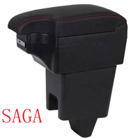 DAIAO DA-6020 Boîte de rangement de console centrale de luxe pour Suzuki Ignis 2017 avec porte-gobelet rotatif en cuir USB Auto
