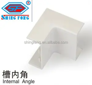 pvc trunking flat angle /internal angle / external angle