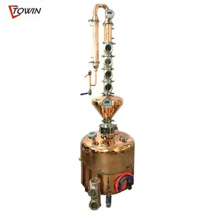 Best seller 200L stainless/ copper home alcohol distiller equipment reflux distillation column moonshine stills