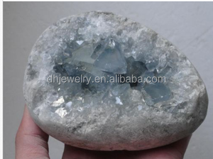 Bán Buôn Bán Hot Tinh Thể Tự Nhiên Thạch Anh Màu Xanh Celestite Geode Cụm Cho Chữa Bệnh Đá - Product Image 5