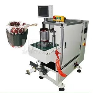 Cooler motor stator winding automatic lacing machine for electric motor manufacturing