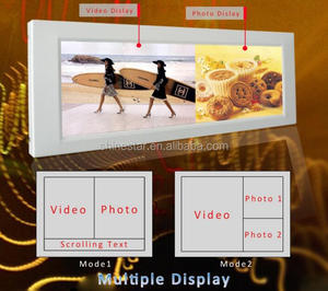 34.7 "36.6" 37 "<span class=keywords><strong>38</strong></span>" pouces TFT ultra large étiré LCD LED affichage numérique AD player bar strip - Product Image 4