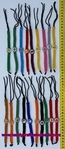 Bracelets d'amitié tissés en macramé avec des céramiques, bijoux artisanaux péruviens faits à la main, produits en gros - Product Image 2