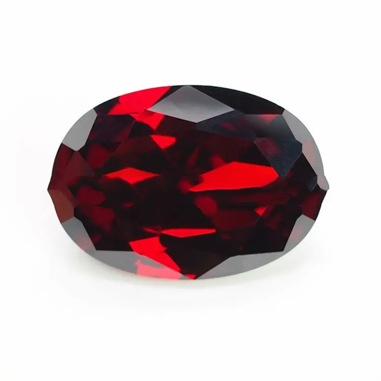 Synthetic oval cubic zirconia price of a garnet stone