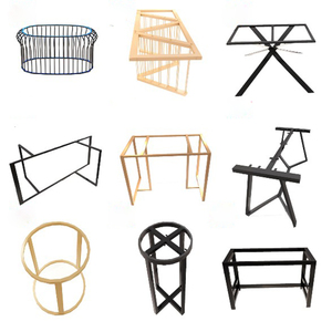 Bán Buôn Thương Mại Antique Đen Cast Sắt Kim Loại Bảng Cơ Sở Kim Loại Bàn Cà Phê Chân Cho Nhà Hàng - Product Image 5