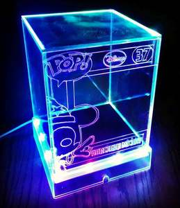 Boîte d'affichage LED en acrylique sur mesure pour téléphone, <span class=keywords><strong>Funko</strong></span> <span class=keywords><strong>Pop</strong></span> non boîte avec Logo Laser - Product Image 1