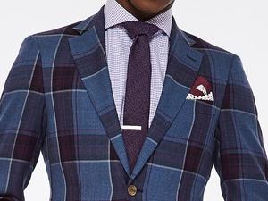 <span class=keywords><strong>Costume</strong></span> sur <span class=keywords><strong>mesure</strong></span> en bleu poussiéreux à carreaux, <span class=keywords><strong>costume</strong></span> de smoking pour <span class=keywords><strong>homme</strong></span>, costumes sur <span class=keywords><strong>mesure</strong></span>, costumes à <span class=keywords><strong>demi</strong></span>-toile - Product Image 2
