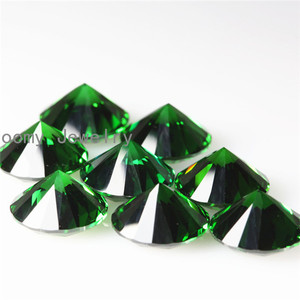 <span class=keywords><strong>Pierre</strong></span> à quartz synthétique de couleur ample, 1 pièce, <span class=keywords><strong>pierre</strong></span> à bijoux en hydrothermique vert - Product Image 2
