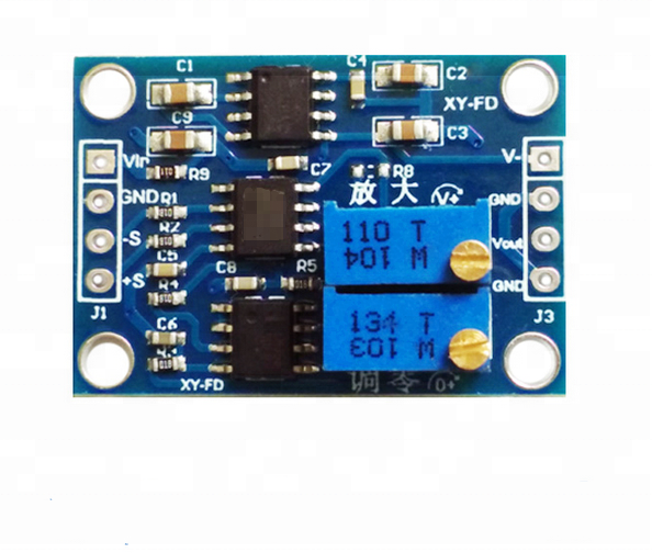 AC DC microvolts millivolt voltage amplifier module instrumentation amplifier AD620 transmitter adjustable