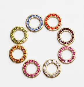 Wholesale Fashion 12mm,15mm,17mm,22mm rhinestone eyelet LSRE001