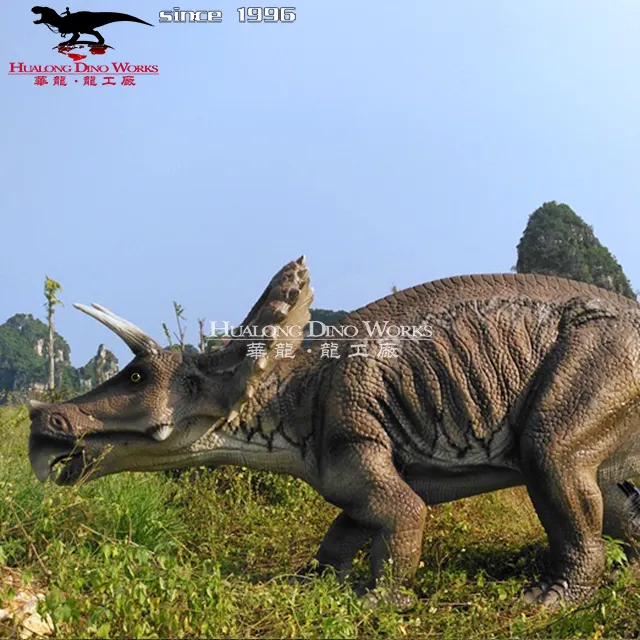 Selva ao ar livre enorme dinossauro robótico rei sexs